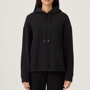 SUNSPEL Women's Relaxed Loopback Hoodie Sweatshirt, Black